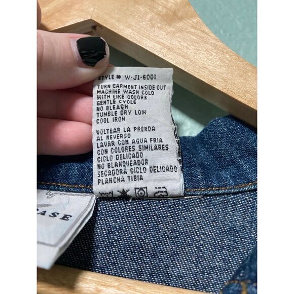 Vintage Studio Ease Women's Denim Long Sleeve Jacket Top Size 14 - Picture 6 of 7